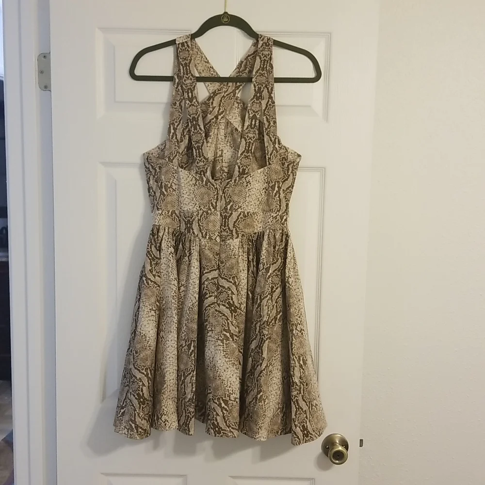MODA International Snake Skin Print Dress Size 10 - Picture 2 of 3